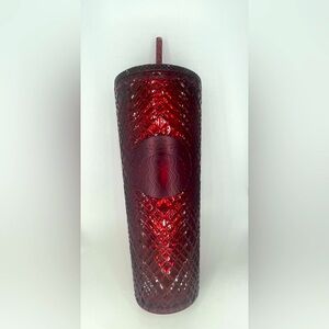 2022 Starbucks Holiday Ruby Jeweled Tumbler